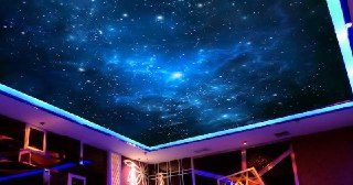 Натяжной потолок звездное небо Серпухов, цена от 5162 руб.