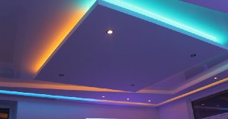 Натяжной потолок с подсветкой Серпухов, цена от 2073 руб.